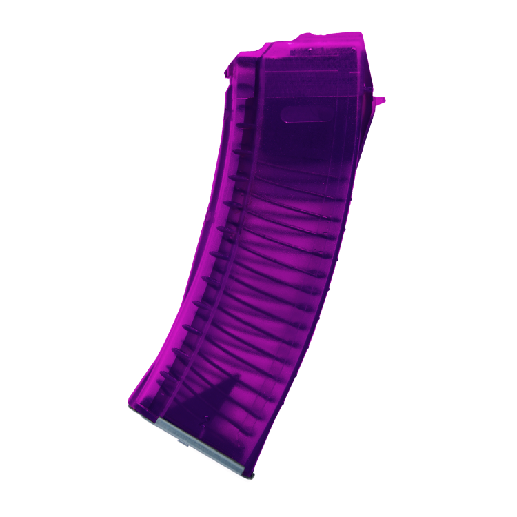 Magazynek KM-13 AK74 / Tantal Polimer 30 Naboi, Translucent Violet - WBP / Kobold Customs