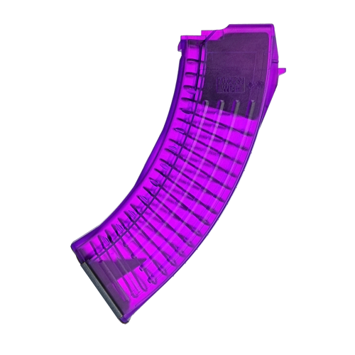 Magazynek KM-C14A AK / AKM Polimer 30 Naboi, Gen 2, Clear Violet - WBP / Kobold Customs