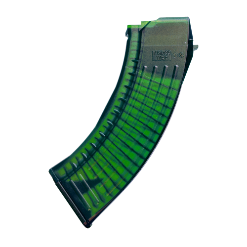 Magazynek KM-C81A AK / AKM Polimer 30 Naboi, Gen 2, Clear Forest - WBP / Kobold Customs