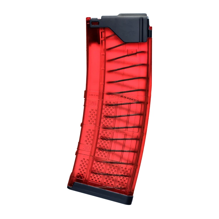 Magazynek AR15 Kompozytowy 30 Naboi, Translucent Red - Lancer