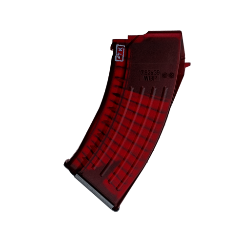 Magazynek KM-M41A AK / AKM Polimer 20 Naboi, Gen 2, Smoke Red - WBP / Kobold Customs