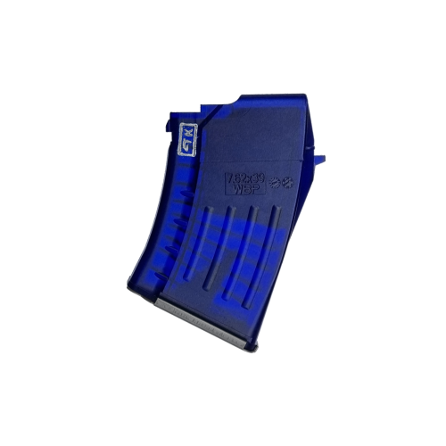 Magazynek KM-SC64A AK / AKM Polimer 10 Naboi, Gen 2, Clear Cobalt - WBP / Kobold Customs