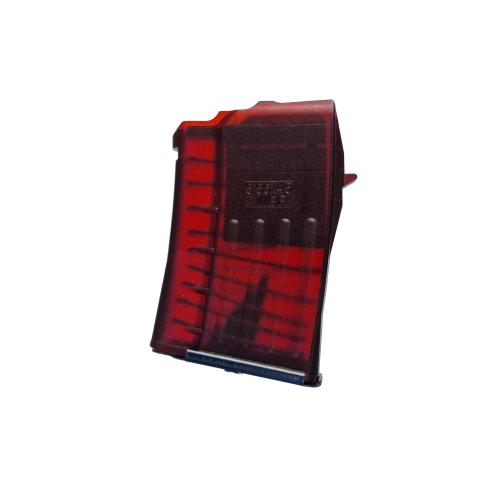 Magazynek Beryl / AK 5.56 Polimer 10 Naboi, Smoke Red - WBP / Kobold Customs