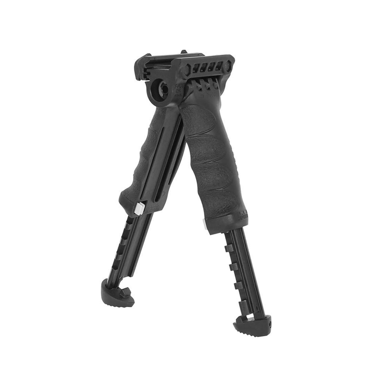 Chwyt pionowy + Bipod Picatinny T-POD G2 QR, Czarny - FAB Defense