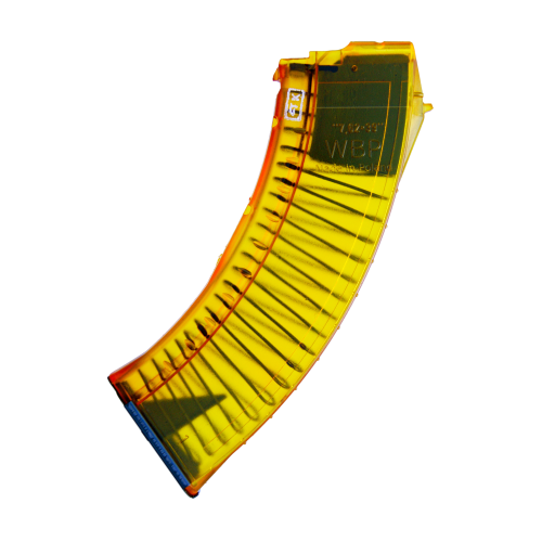 Magazynek KM-C67 AK / AKM Polimer 30 Naboi, Gen 1, Clear Gold - WBP / Kobold Customs